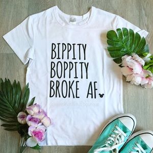 Bippity Boppity Broke AF Cinderella Graphic Tee